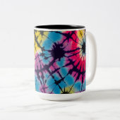 Boho teinture tasse de café, hippie, vibes de tein (Devant droit)