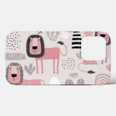 Boho tendance rose vert jaune Tough Coque (Verso (horizontal))