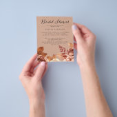 Boho Terra-Cotta botanisch Vrijgezellenfeest Flyer (Hand)