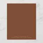 Boho Terra-Cotta botanisch Vrijgezellenfeest Flyer (Achterkant)