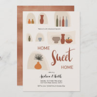 Boho Terracota House Party Invitation