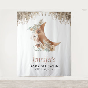 Boho Terracotta Baby Shower  Wandkleed