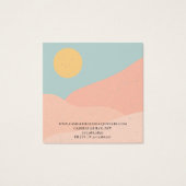 Boho Terracotta Bijoux Abstraite du désert (Dos)