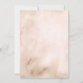 Boho Terracotta Bloemachtige Bruiloftsborrel Kaart (Achterkant)