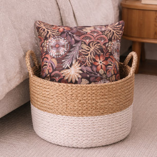 Boho Terracotta Bloemmotief  Kussen
