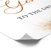 Boho terracotta bordeauxrood Say Yes to the Dress Poster (Hoek)