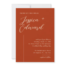 Boho Terracotta Burnt Sinaasappel Retro Modern Ele