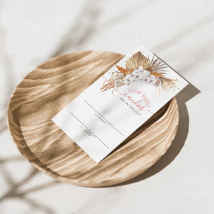 Boho Terracotta Combien de bonbons Carte de jeu