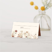 Boho Terracotta Floral Wildflower Cream Wedding (Voorkant)