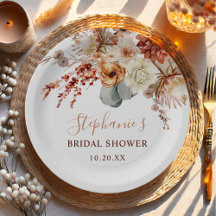 Boho Terracotta Flowers Herfst Vrijgezellenfeest