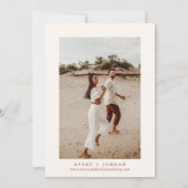 Boho Terracotta Foto bewaart de datumkaarten Kaart (Achterkant)