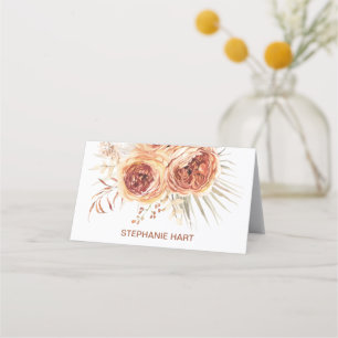 Boho Terracotta Gebrande Oranje Bloemrijke Bruilof
