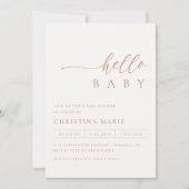 Boho Terracotta Gender Neutral Baby shower Kaart (Voorkant)