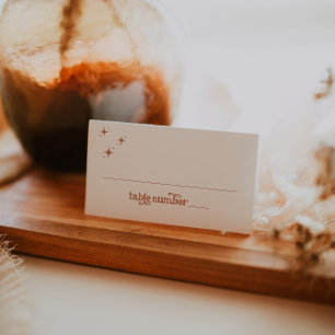 Boho Terracotta Gevouwen Plaats Kaart