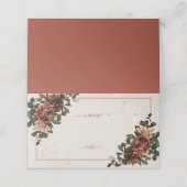 Boho Terracotta Greenery Floral Wedding (Buitenkant ongevouwen)