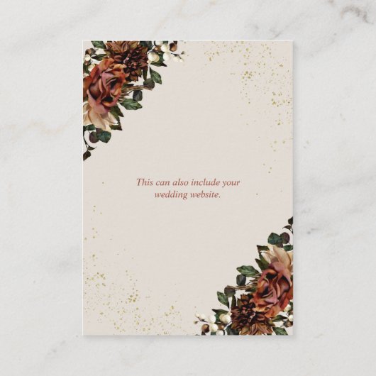 Boho terracotta groen Details Behuizing Kaart (Achterkant)