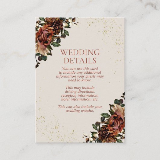 Boho terracotta groen Details Behuizing Kaart (Voorkant)