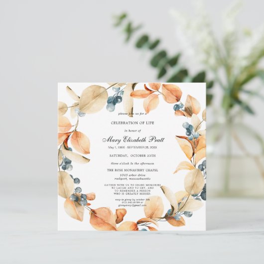 Boho Terracotta heeft palm gevierd in het leven Kaart (Staand voorkant)