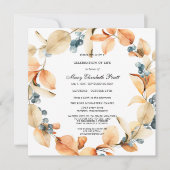 Boho Terracotta heeft palm gevierd in het leven Kaart (Voorkant)