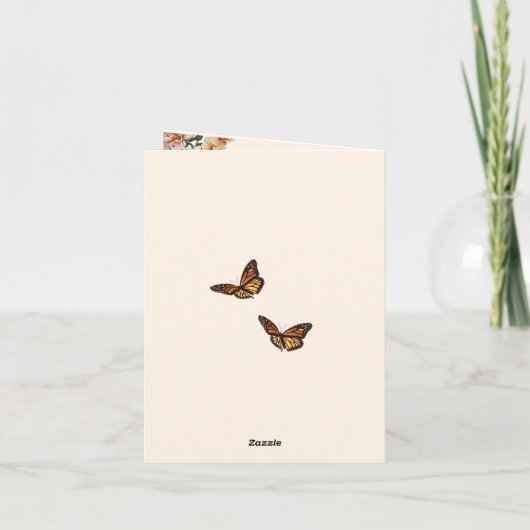 Boho Terracotta Lush Fall Floral Wedding Programme (Dos)