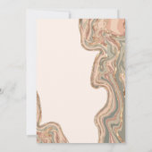 Boho Terracotta Marble Stone Earthy Agate Kaart (Achterkant)