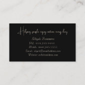 Boho Terracotta Méditerranée Carte de visite du dé (Dos)