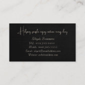 Boho Terracotta Méditerranée Carte de visite du dé (Dos)