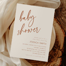 Boho Terracotta Minimal Baby Borrel