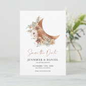 Boho Terracotta Moon Photo Enregistrer la carte Da (Debout devant)