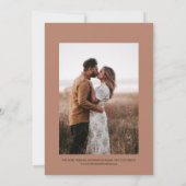 Boho Terracotta Moon Photo Enregistrer la carte Da (Dos)