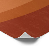 Boho Terracotta Neutrale Abstracte Landschapskunst Poster (Hoek)