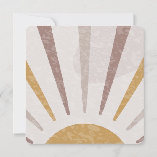 Boho Terracotta Orange Carte de remerciements d'an (Dos)