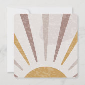 Boho Terracotta Oranje Birthday Dank je wel Kaart (Achterkant)