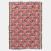 Boho Terracotta Palmventilator Schulp Deken (Voorkant Verticaal)