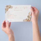 Boho Terracotta Pampas Grass Bride Flyer (Hand)