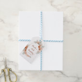 Boho Terracotta Pampas Grass Cadeaulabel (Met Touw)