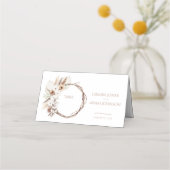 Boho Terracotta Pampas Grass Floral Wedding (Voorkant)