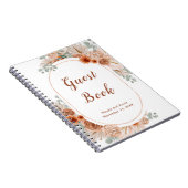 Boho Terracotta Pampas Grass Livre d'invité (Côté Droit)