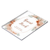 Boho Terracotta Pampas Grass Livre d'invité (Côté gauche)