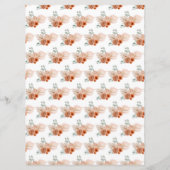 Boho Terracotta Pampas Grass Menu (Achterkant)