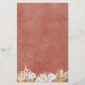 Boho Terracotta Predications & Advice Baby shower (Achterkant)