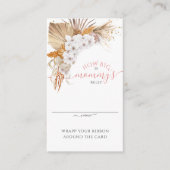 Boho Terracotta Quelle est la taille de la carte d (Devant)