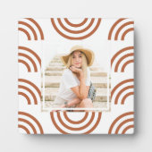 Boho Terracotta Rainbow Foto Fotoplaat (Voorkant)