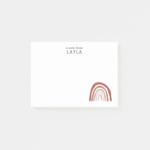 Boho Terracotta Rainbow Post-it® Notes