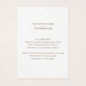 Boho Terracotta Sable Abstrait Écran Collier (Dos)