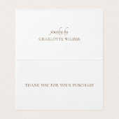 Boho Terracotta Sable Merci de bijoux artisanal (Inside Unfolded)