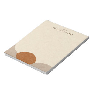 Boho Terracotta Sand Abstract Handmade Jewelry Notitieblok