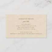 Boho Terracotta Sand Abstract Visitekaartje (Achterkant)