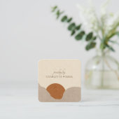 Boho Terracotta Sun Bijoux Carte de visite (Debout devant)