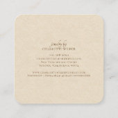 Boho Terracotta Sun Bijoux Carte de visite (Dos)